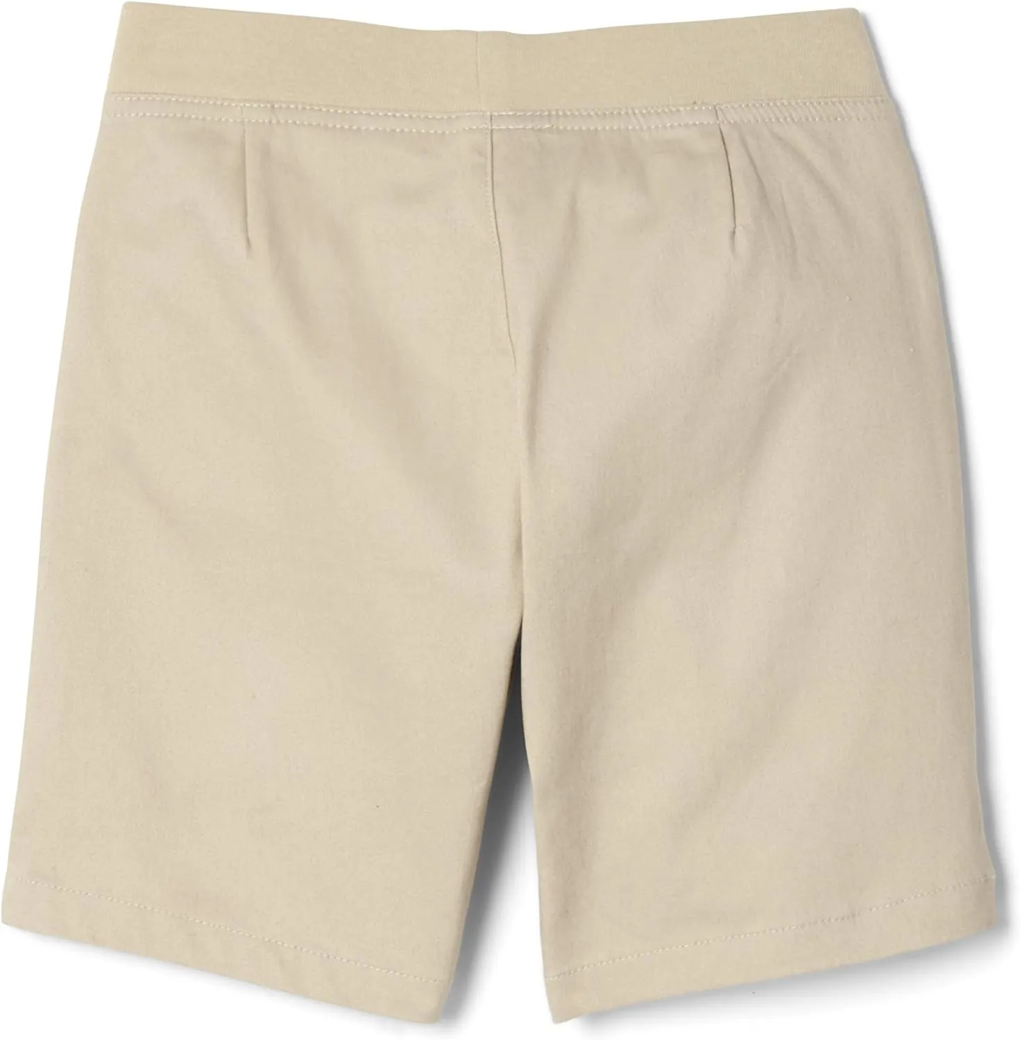 French Toast Girls Pull On Stretch Tie Front Twill Short with Knit Waistband
