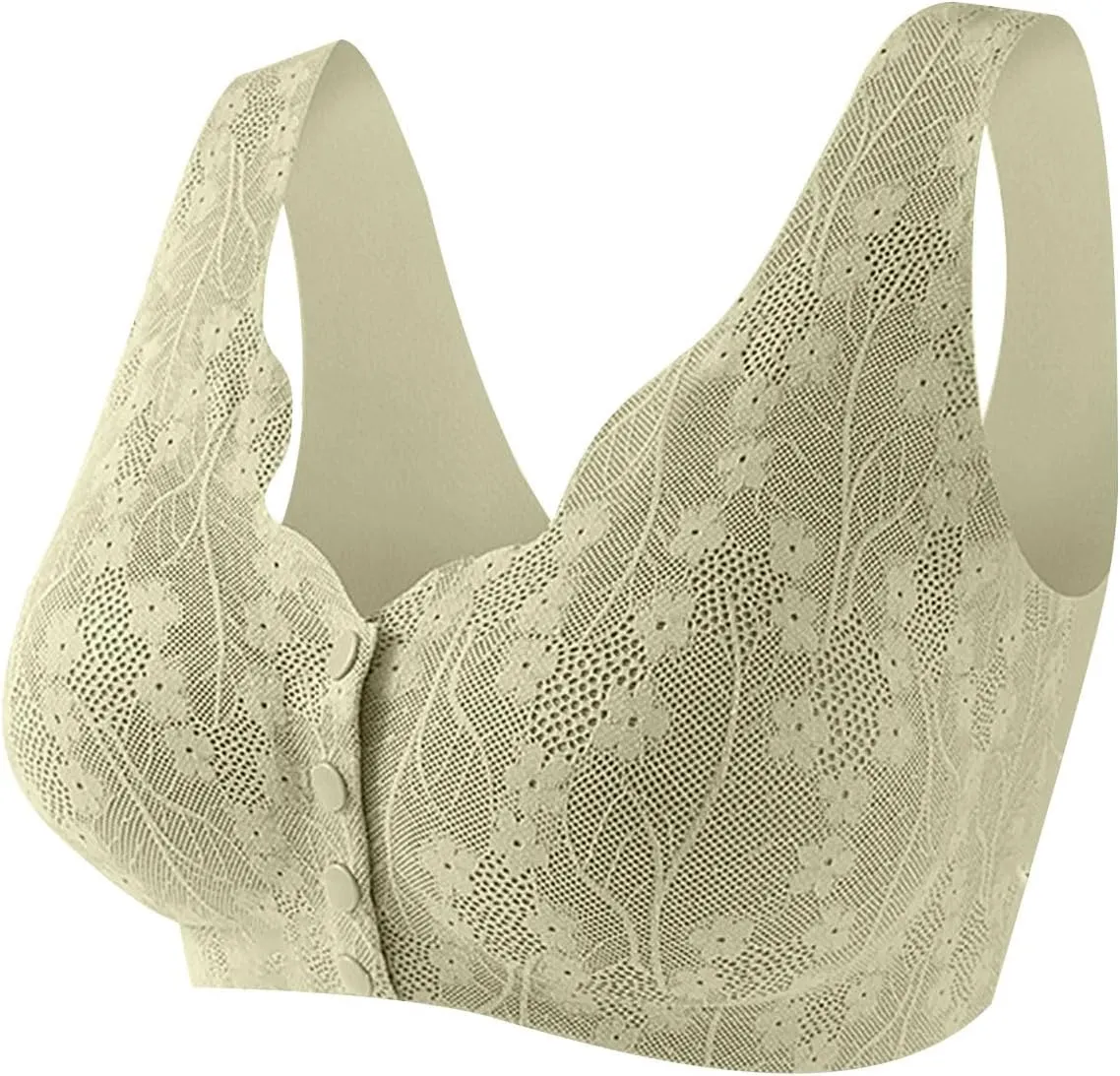 Front Closure Bra for Women Sexy Lace Bras Wirefree Underwears Sports Lingerie Bra Everyday Comfort Convenient Bra