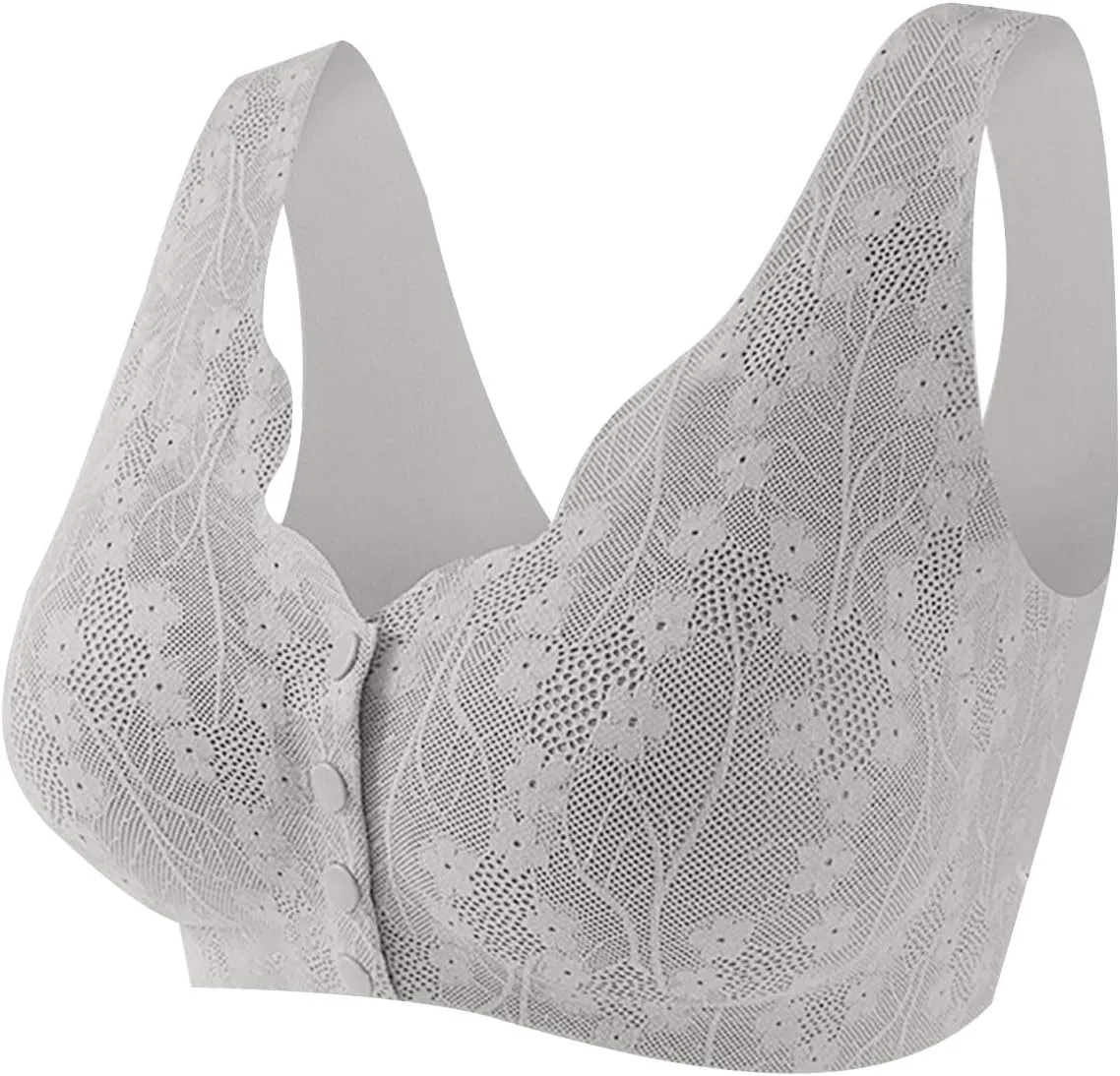Front Closure Bra for Women Sexy Lace Bras Wirefree Underwears Sports Lingerie Bra Everyday Comfort Convenient Bra