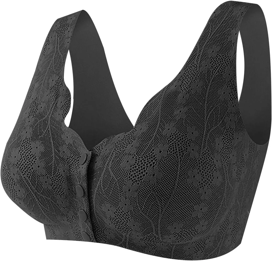 Front Closure Bra for Women Sexy Lace Bras Wirefree Underwears Sports Lingerie Bra Everyday Comfort Convenient Bra