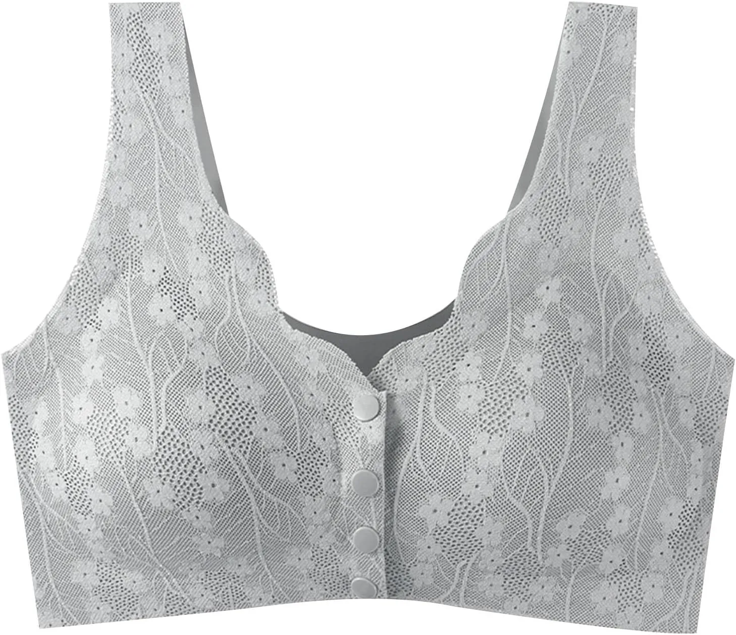 Front Closure Bra for Women Sexy Lace Bras Wirefree Underwears Sports Lingerie Bra Everyday Comfort Convenient Bra