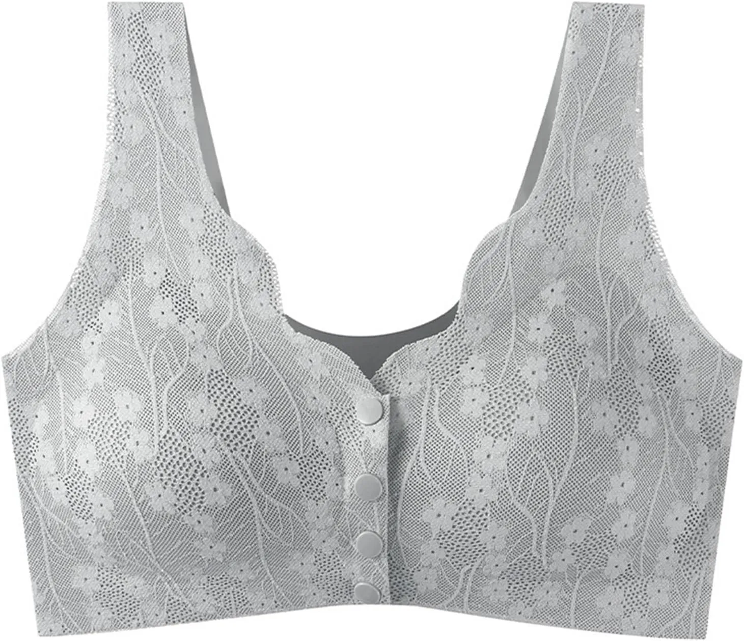 Front Closure Bra for Women Sexy Lace Bras Wirefree Underwears Sports Lingerie Bra Everyday Comfort Convenient Bra
