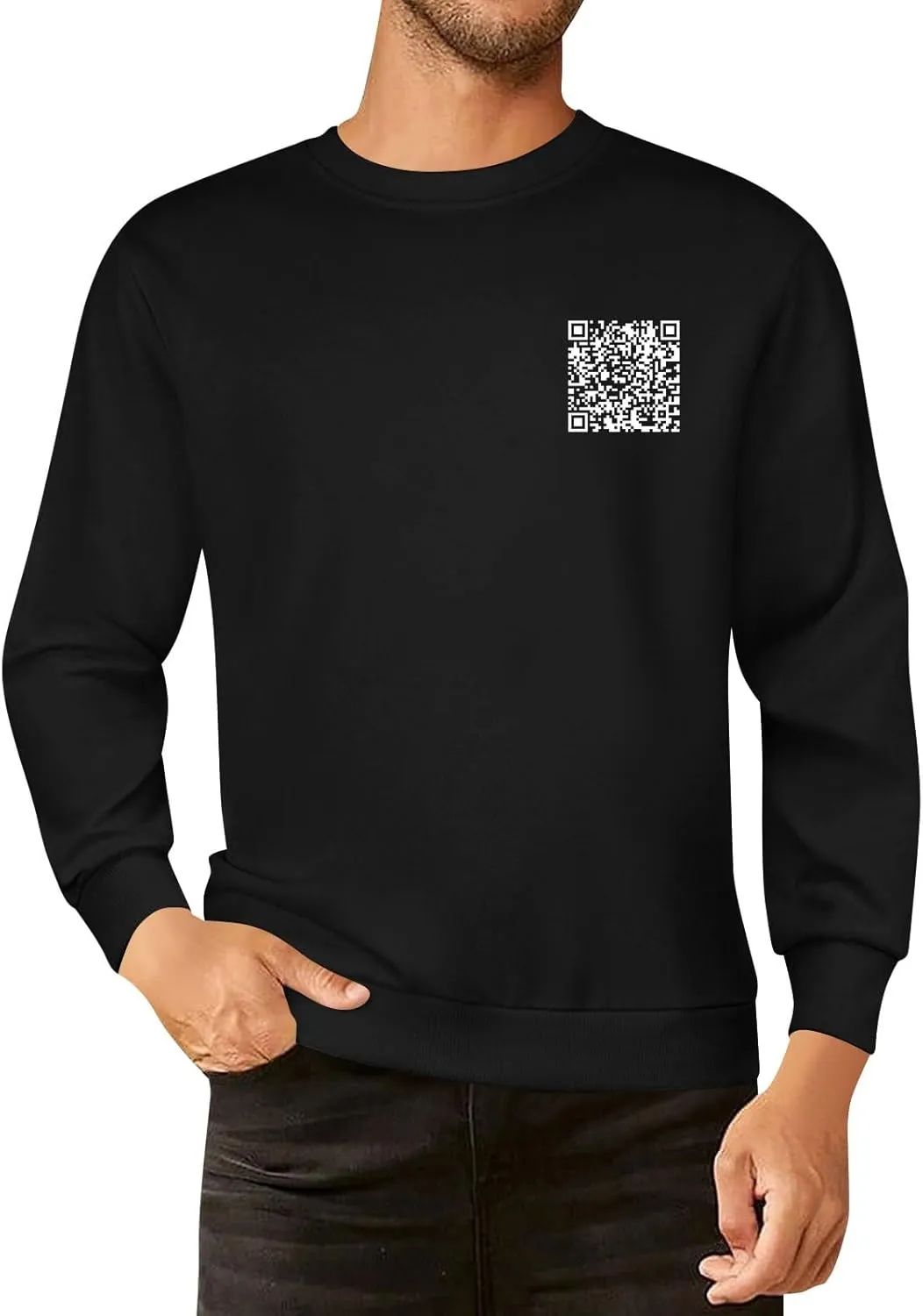 Funny Fu Qr Code Hoodies For Women Fuck You Qr Code Sweatshirts For Men Humor Unisex Hoodies Hidden Message Shirts