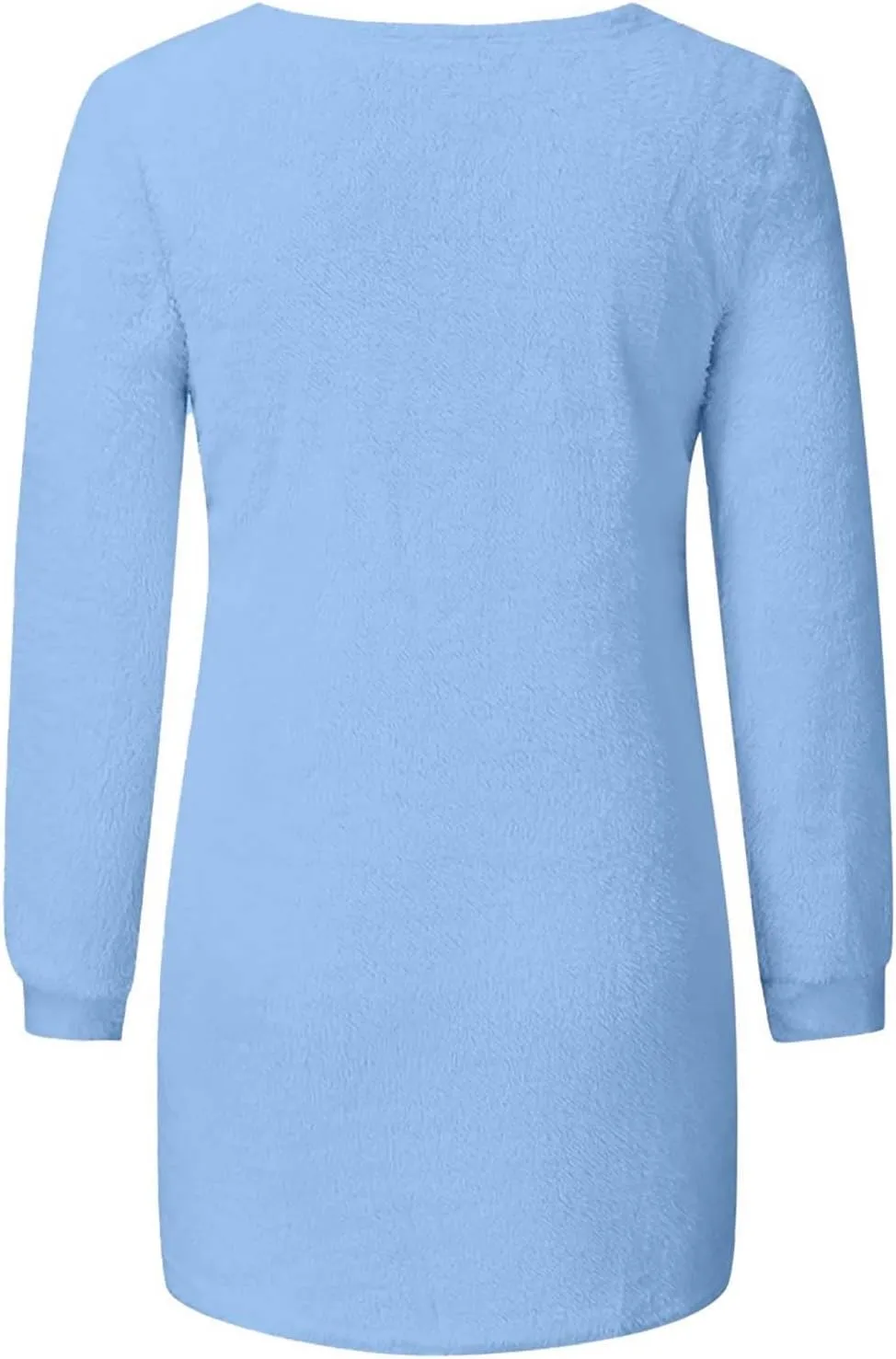 Fuzzy Sweater for Women Fashionable Long Sleeve Pullovers Loose Fluffy Crewneck Sweatshirts Cute Winter Warm Fuzzy