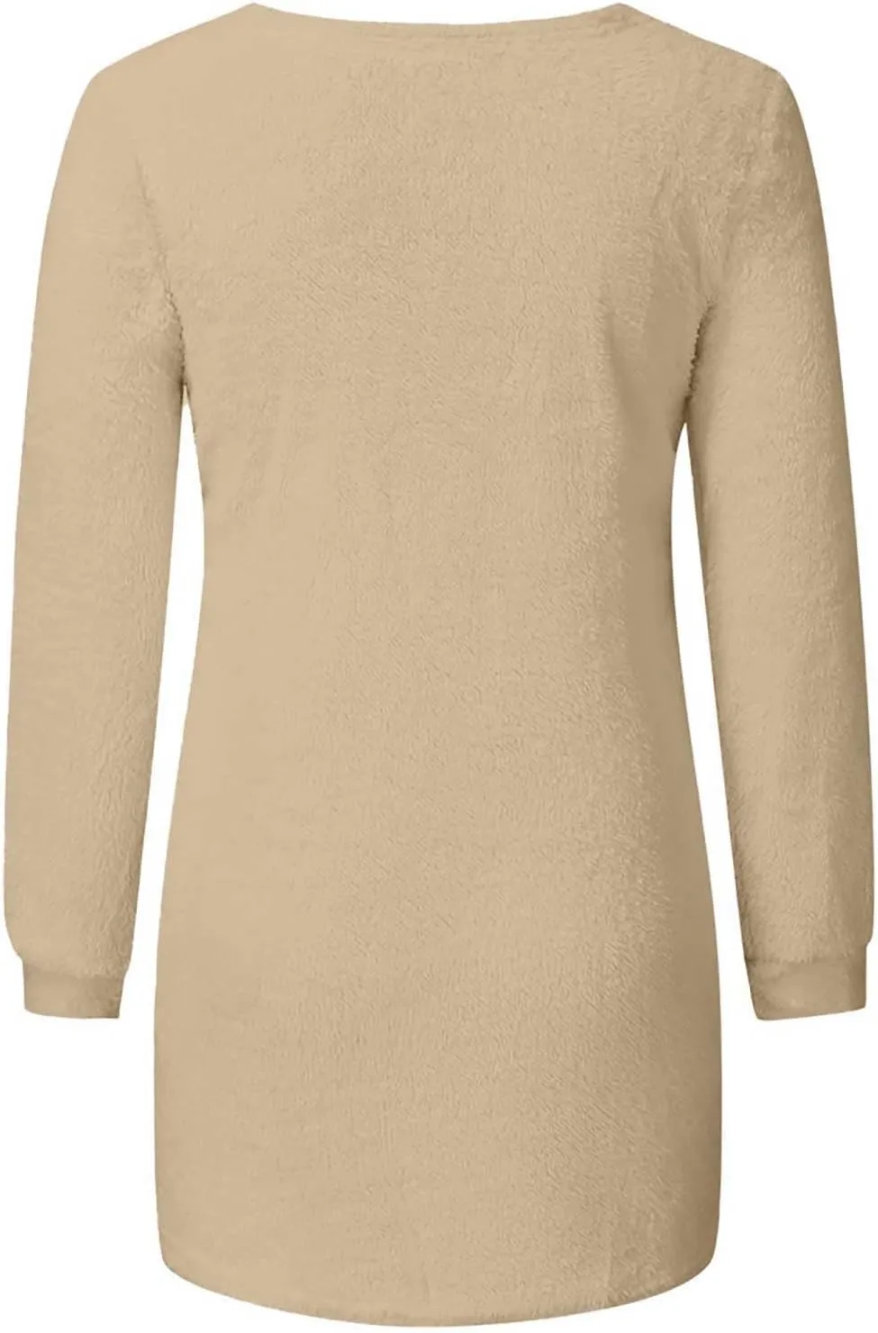 Fuzzy Sweater for Women Fashionable Long Sleeve Pullovers Loose Fluffy Crewneck Sweatshirts Cute Winter Warm Fuzzy