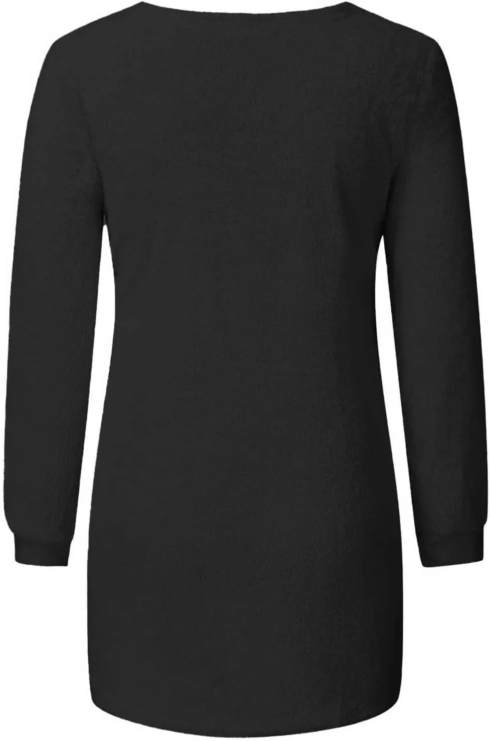 Fuzzy Sweater for Women Fashionable Long Sleeve Pullovers Loose Fluffy Crewneck Sweatshirts Cute Winter Warm Fuzzy
