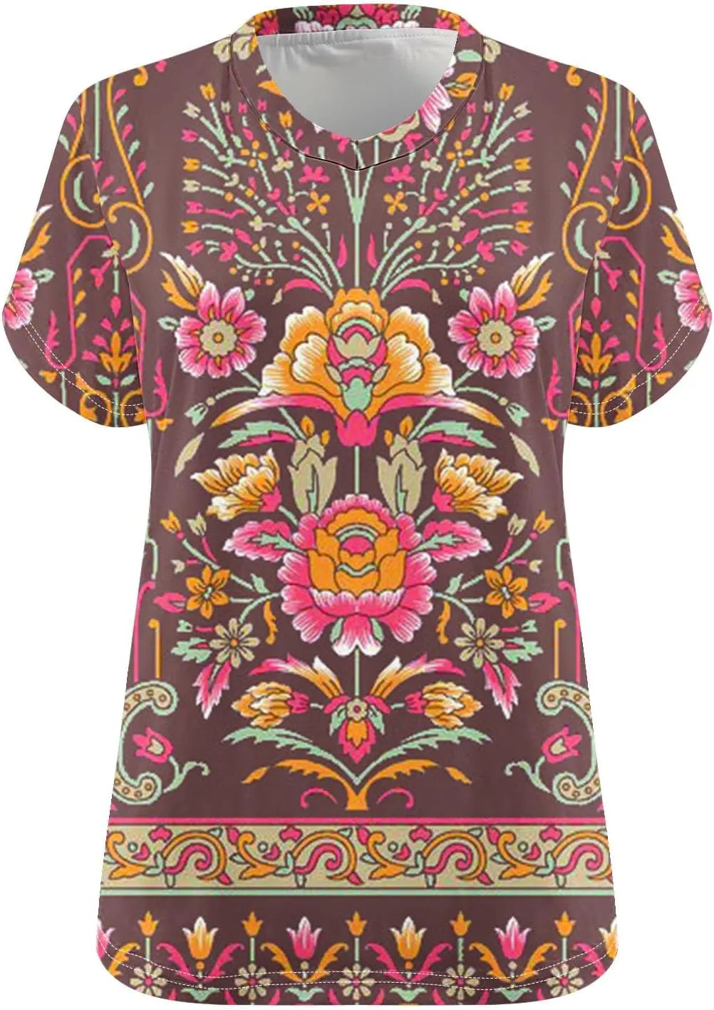 Generic 2024 Oversized T Shirts Women's Plus Size Tees Casual Half Sleeve V Neck Shirt Summer Loose Comfy Basic Tunic Tops