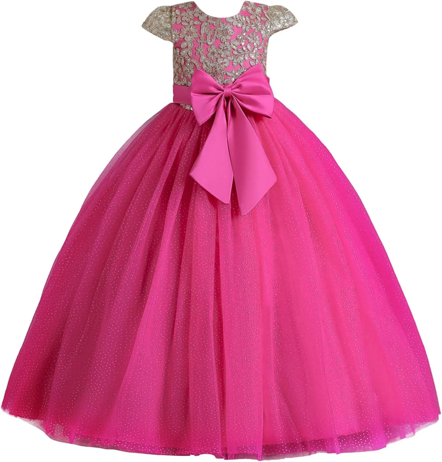 Girl Flower Tulle Dress Princess Pageant Birthday art Wedding Formal Floor Long Dance Evening Maxi
