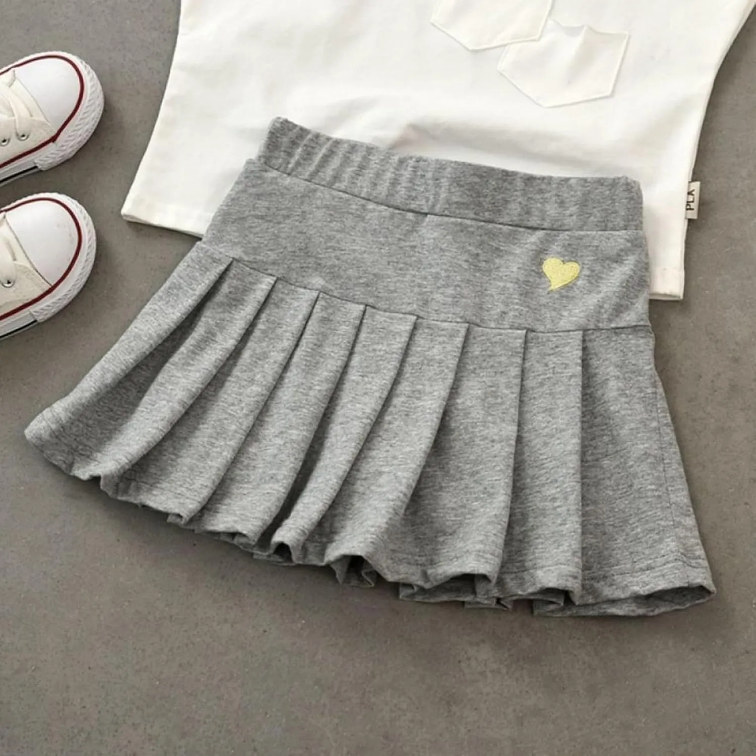 Girls Cute ini Skort Skirts Pleated Skater A-Line Skirt Sport Skirt with Shorts Birthday Part