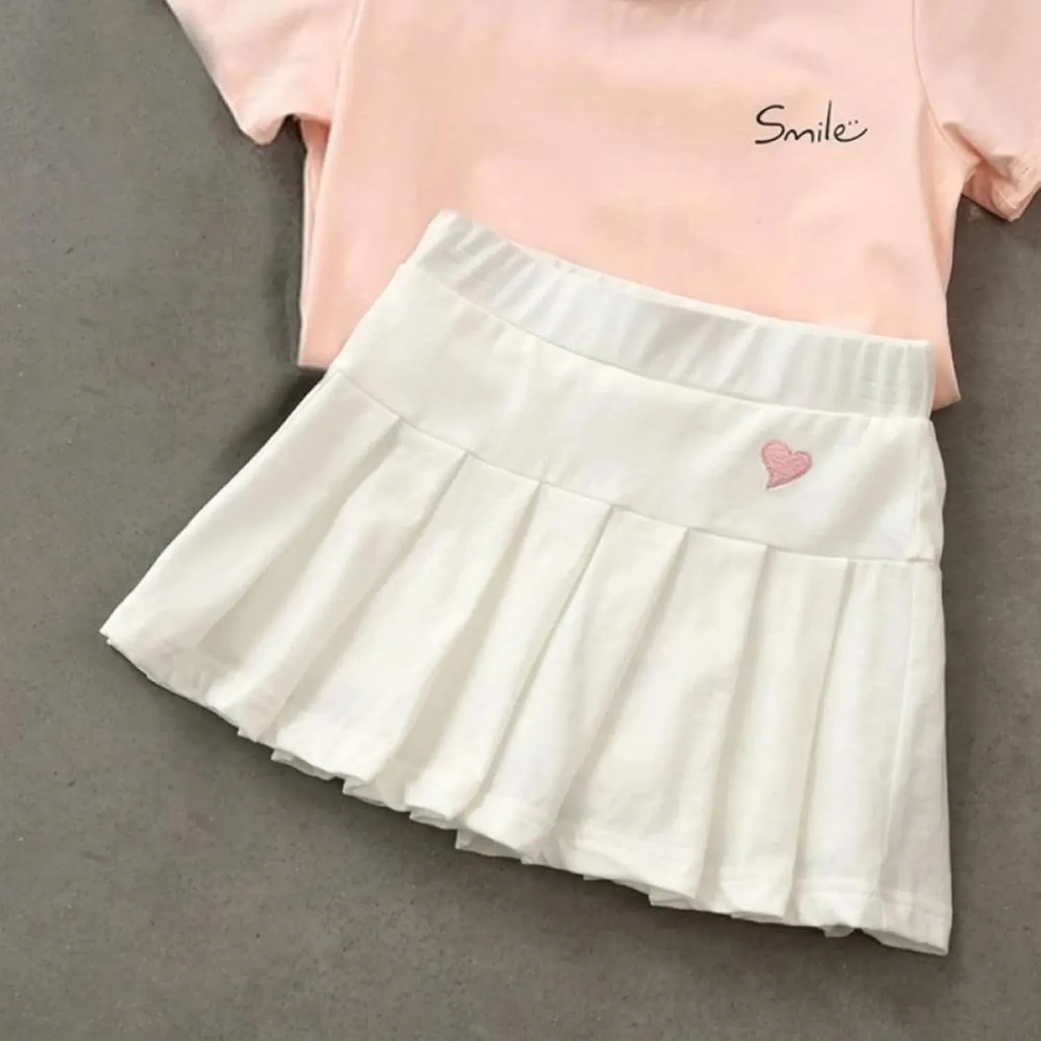 Girls Cute ini Skort Skirts Pleated Skater A-Line Skirt Sport Skirt with Shorts Birthday Part
