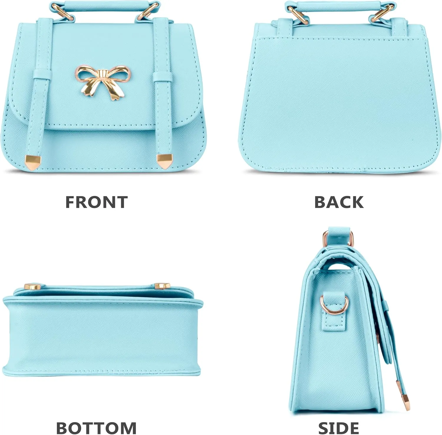 Girls Purse for Kids Crossbody Cute Princess Handbags Shoulder Bag for Toddler Little Girl Gifts