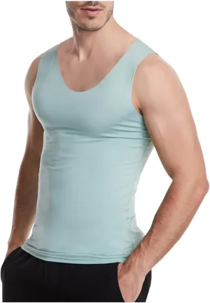 Gym Bodybuilding Muscle Tank Top for Mens Summer Casual Slim Fit Sports Tees Modal Sleeveless Stretch Quick Dry Tops
