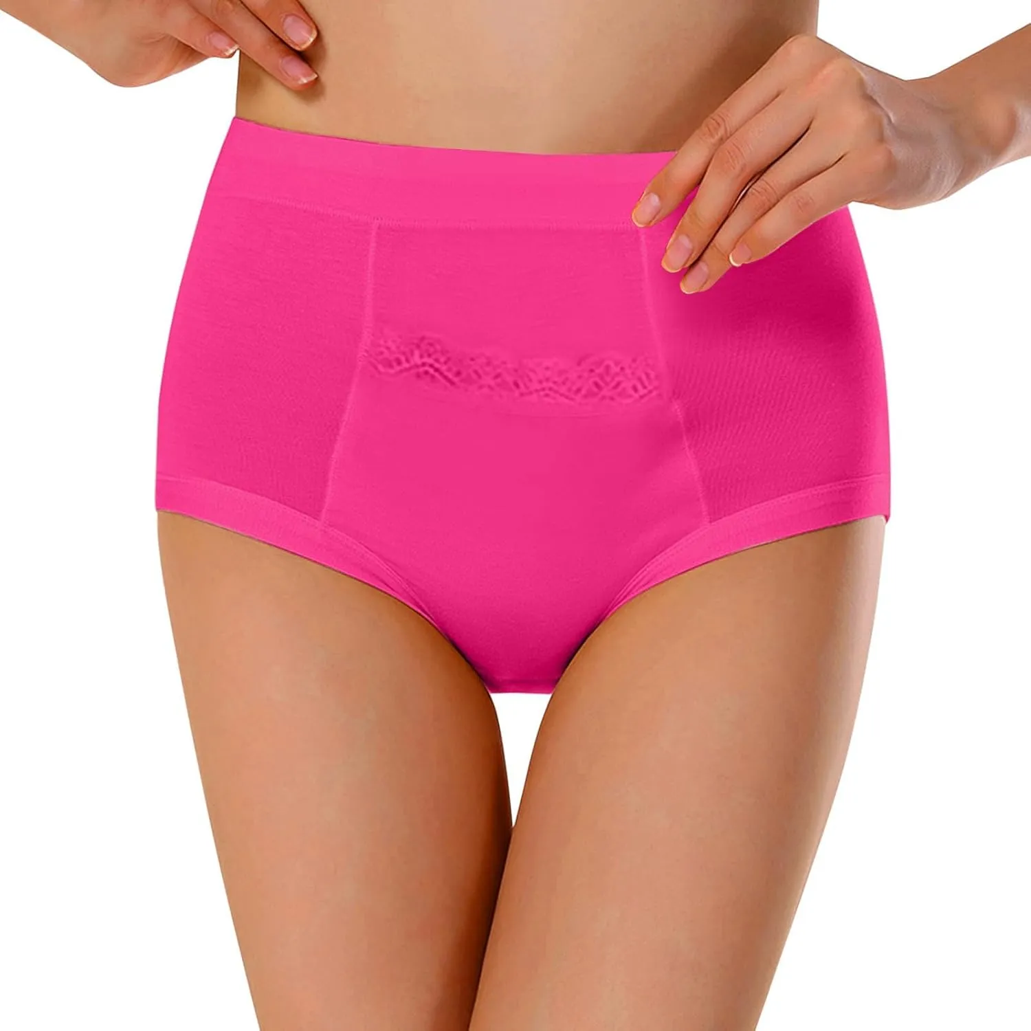 High Waist Underwear for Women Plus Size Seamless Hipster Panties Soft Briefs Ladies Stretch Full Coverage Panty