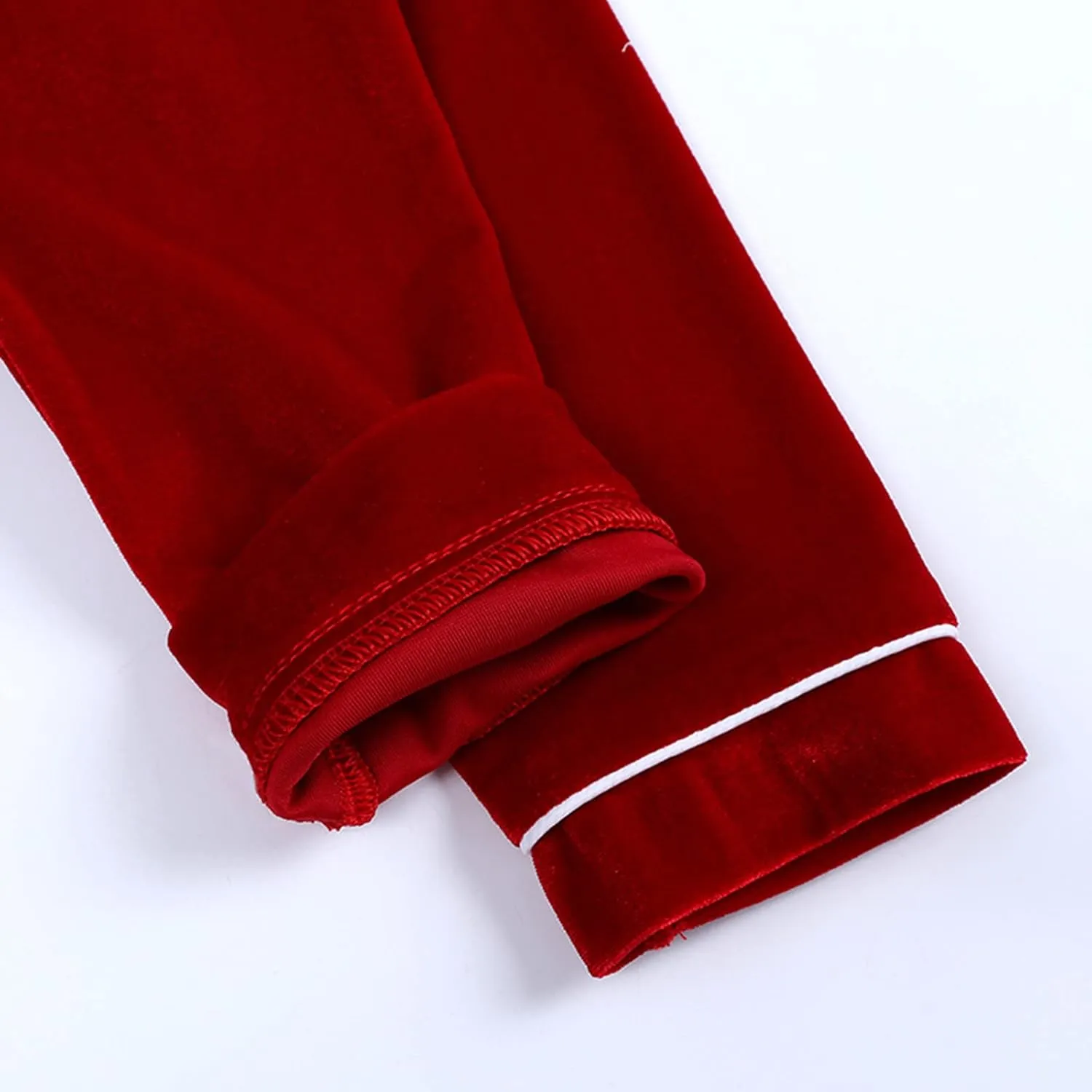 Infant Christmas Paj𝐚mas Girls Boys' Velvet Solid Long Sleeve Button-Down Shirt Tops Winter Clothes for