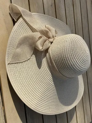 Jefferson Wang Sun Hat - Foldable Floppy Straw Beach Hat for Women