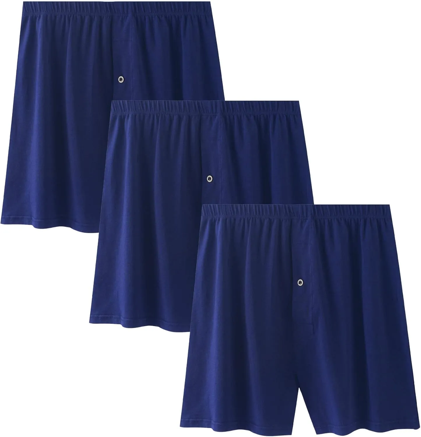 JEsilunmaMY Mens Loose Breathable Pajama Shorts Plus Size Sleep Lounge Underwear Soft Comfort Cotton Stretch Boxer Shorts