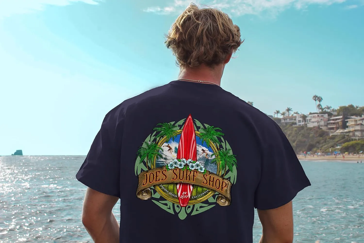 JOES SURF SHOP Graphic Heavyweight Cotton Tees,Regular-Big & Tall