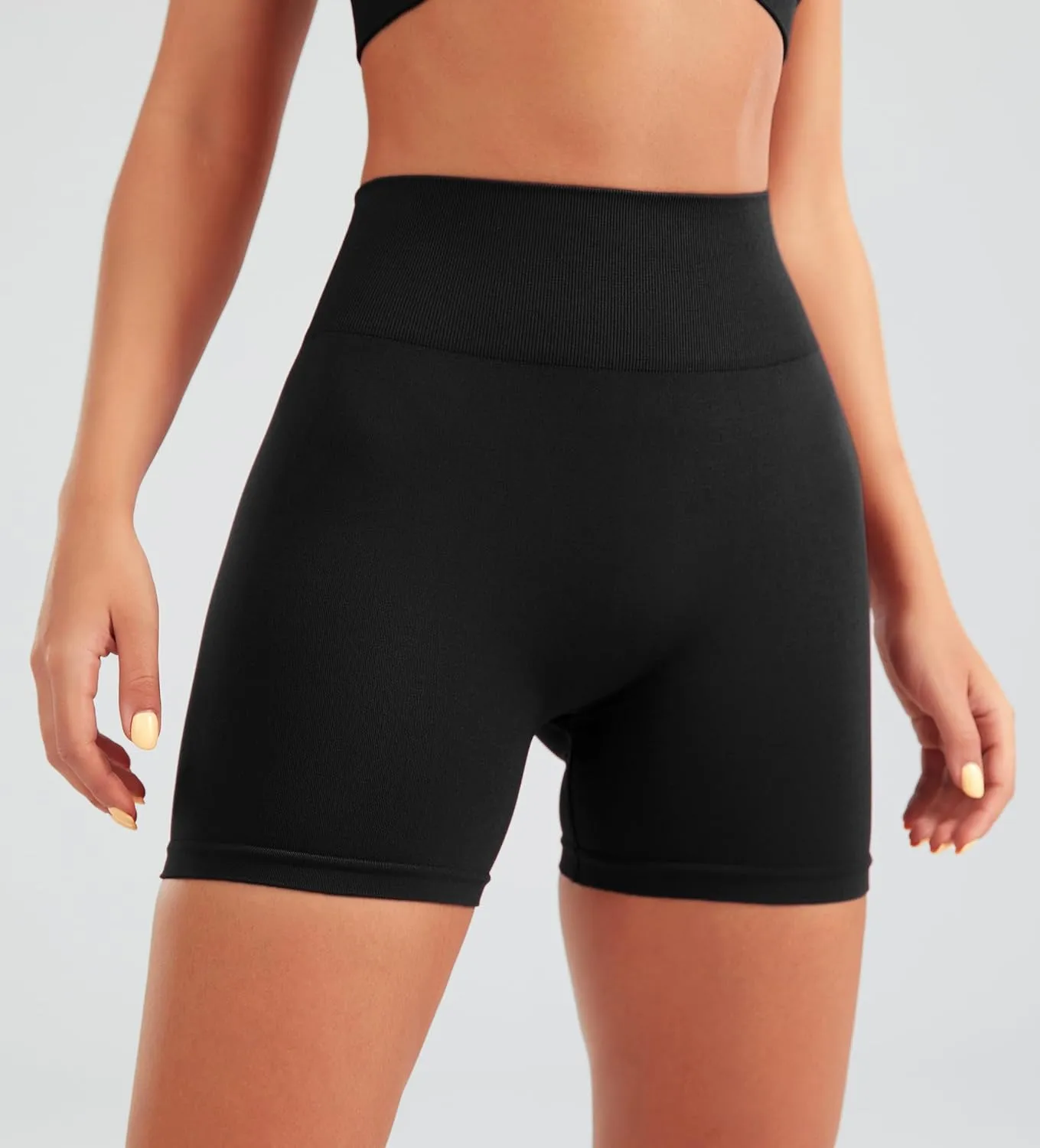 JOYSPELS Gym Shorts Women Workout Biker Shorts Scrunch Butt No Front Seam Running Athletic Yoga