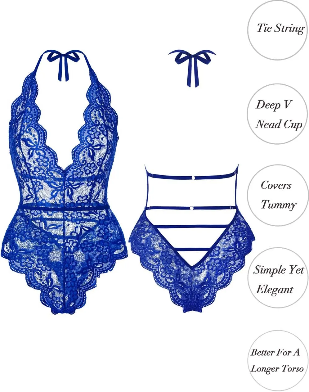 Kaei&Shi Bridal Lingerie,Sheer Floral Lace Deep Plunge Bodysuit Women,Bachelorette Gifts For Bride Wedding Boudoir Outfits