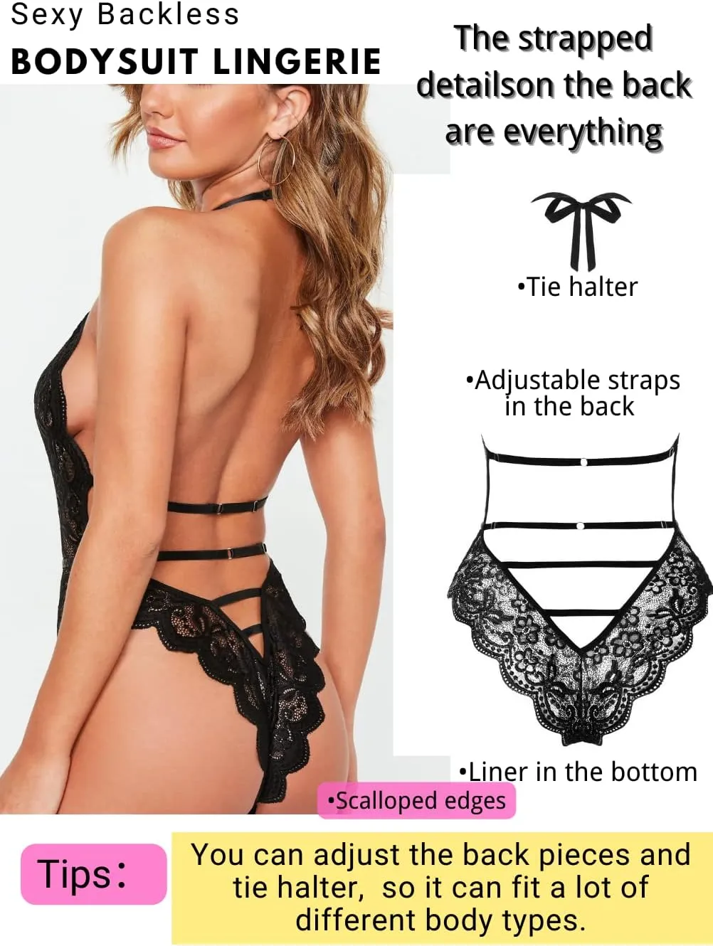 Kaei&Shi Bridal Lingerie,Sheer Floral Lace Deep Plunge Bodysuit Women,Bachelorette Gifts For Bride Wedding Boudoir Outfits