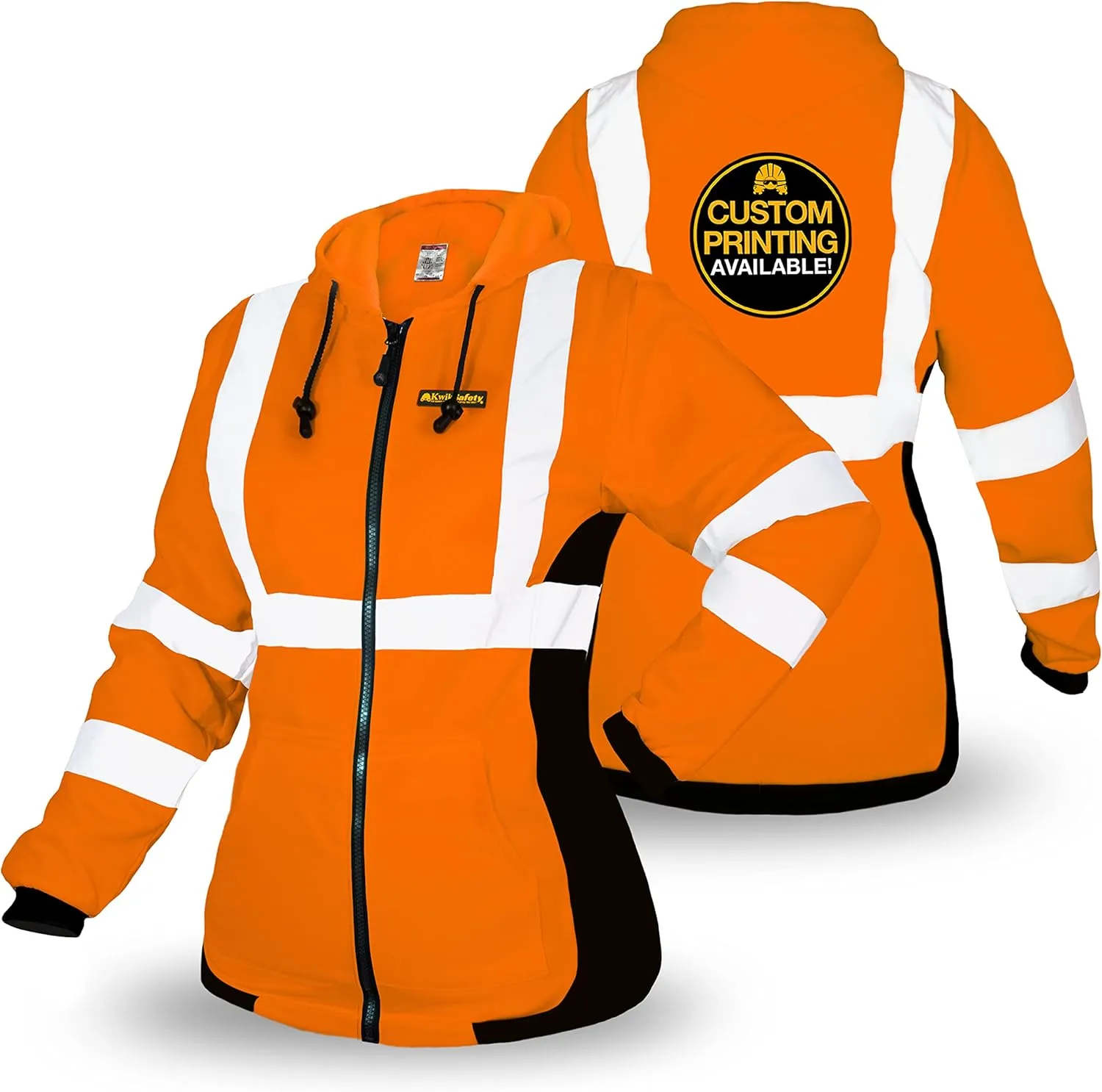 KwikSafety - Charlotte, NC - Women's Fleece Safety Hoodie | PPE Hi Vis Reflective Jackets