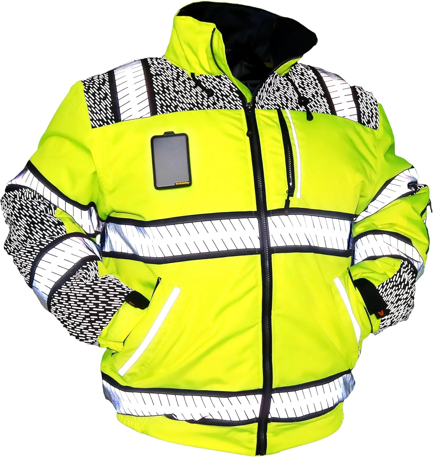 KwikSafety Reflective Jackets | Men's Insulated Hi Vis Work Bombers | Yellow, Orange, Multicolor