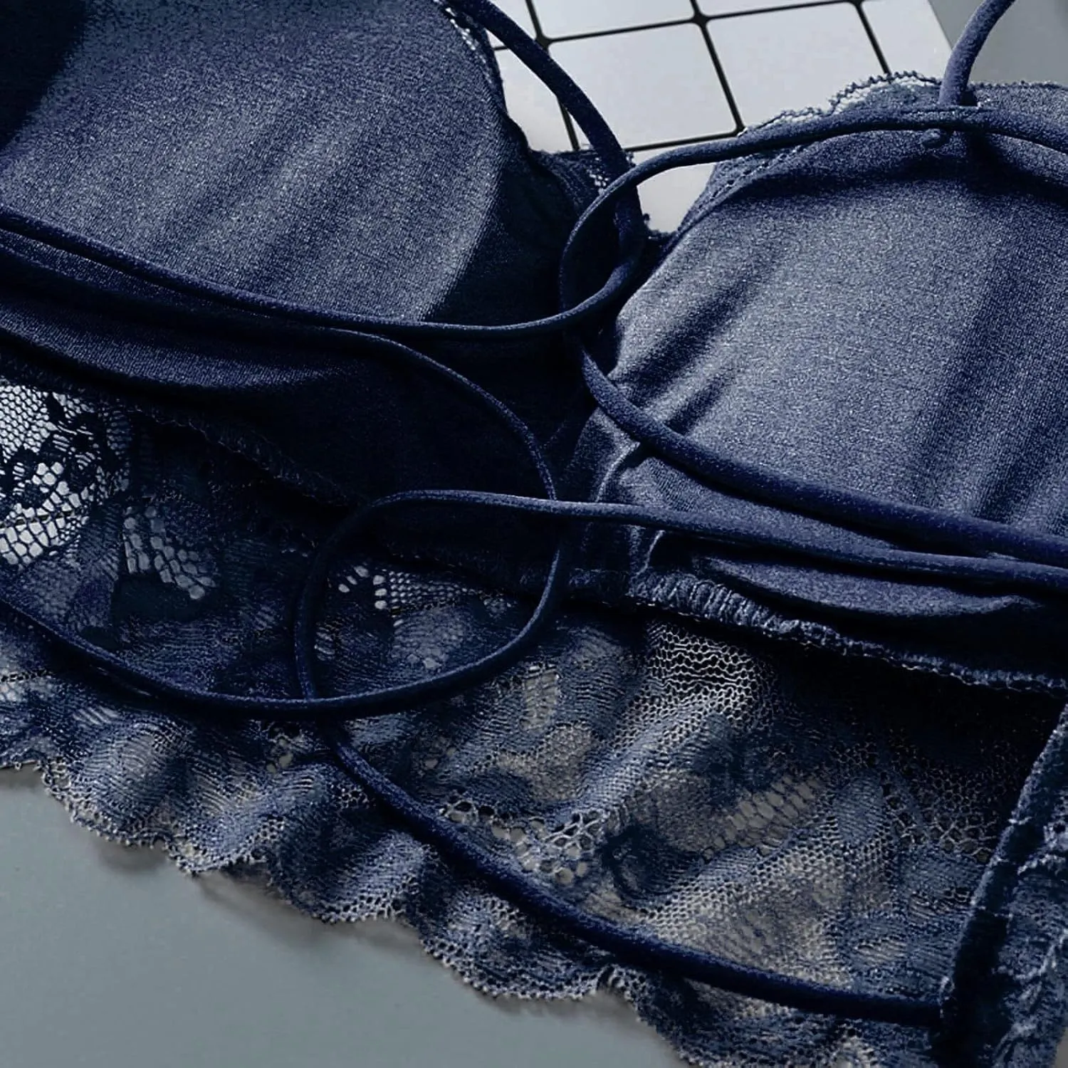 Lace Bralettes for Women Padded Bralettes Lace Bra Bralettes Lace Lingerie for Women Girls Crop Tops