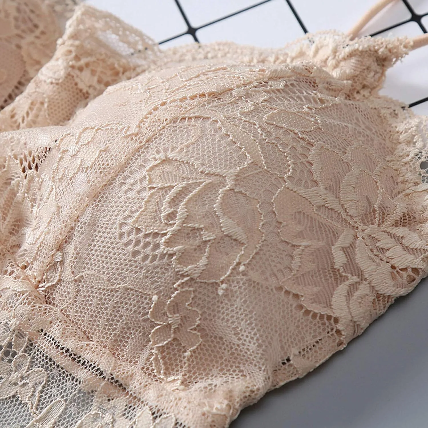 Lace Bralettes for Women Padded Bralettes Lace Bra Bralettes Lace Lingerie for Women Girls Crop Tops