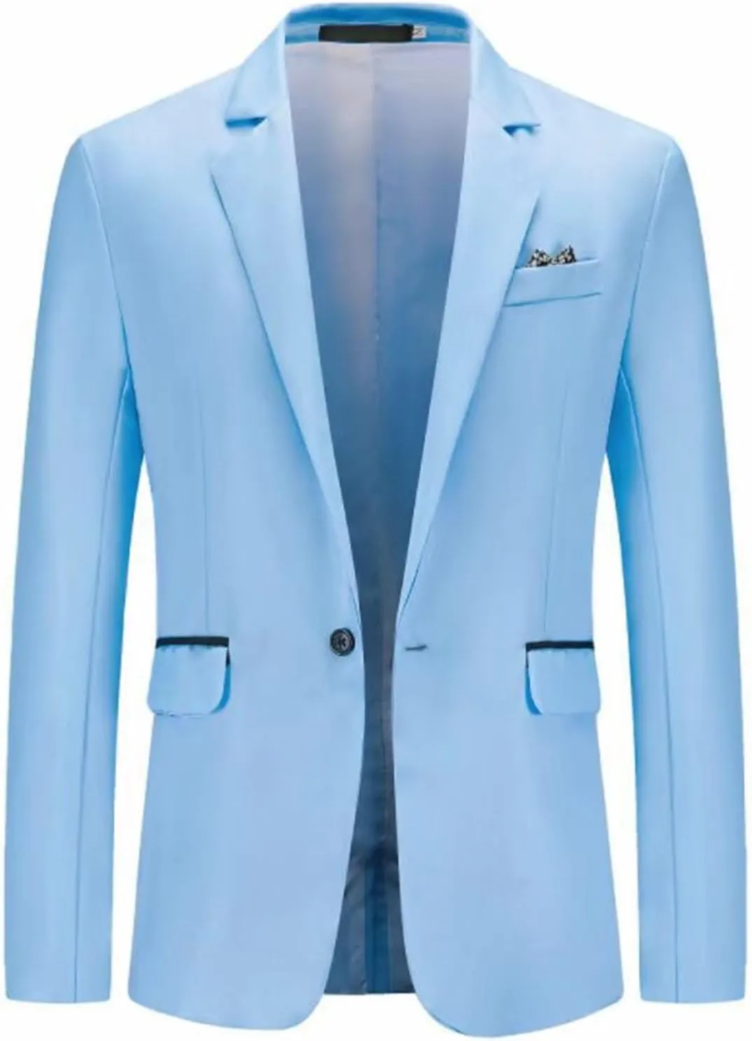 LCMTWX Men's Casual Slim Fit Suit Blazer Jacket One Button Lightweight Sport Coats formal Dress Daily Business Suit Txuedo