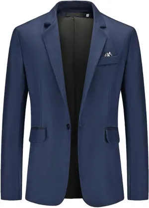 LCMTWX Men's Casual Slim Fit Suit Blazer Jacket One Button Lightweight Sport Coats formal Dress Daily Business Suit Txuedo