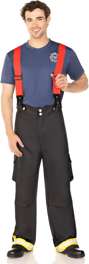 Leg Avenue Men's 3 Piece Fire Captain Costume
