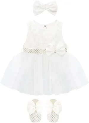 Lilax Baby Girl Lace Tulle Dress Pageant 3 Piece Party Outfit