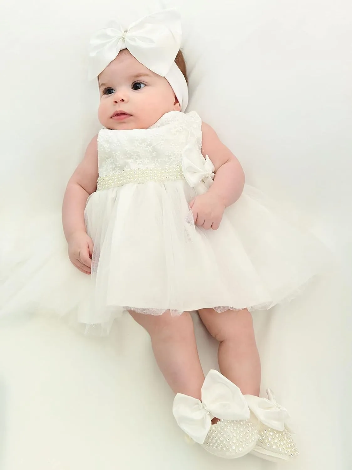 Lilax Baby Girl Lace Tulle Dress Pageant 3 Piece Party Outfit