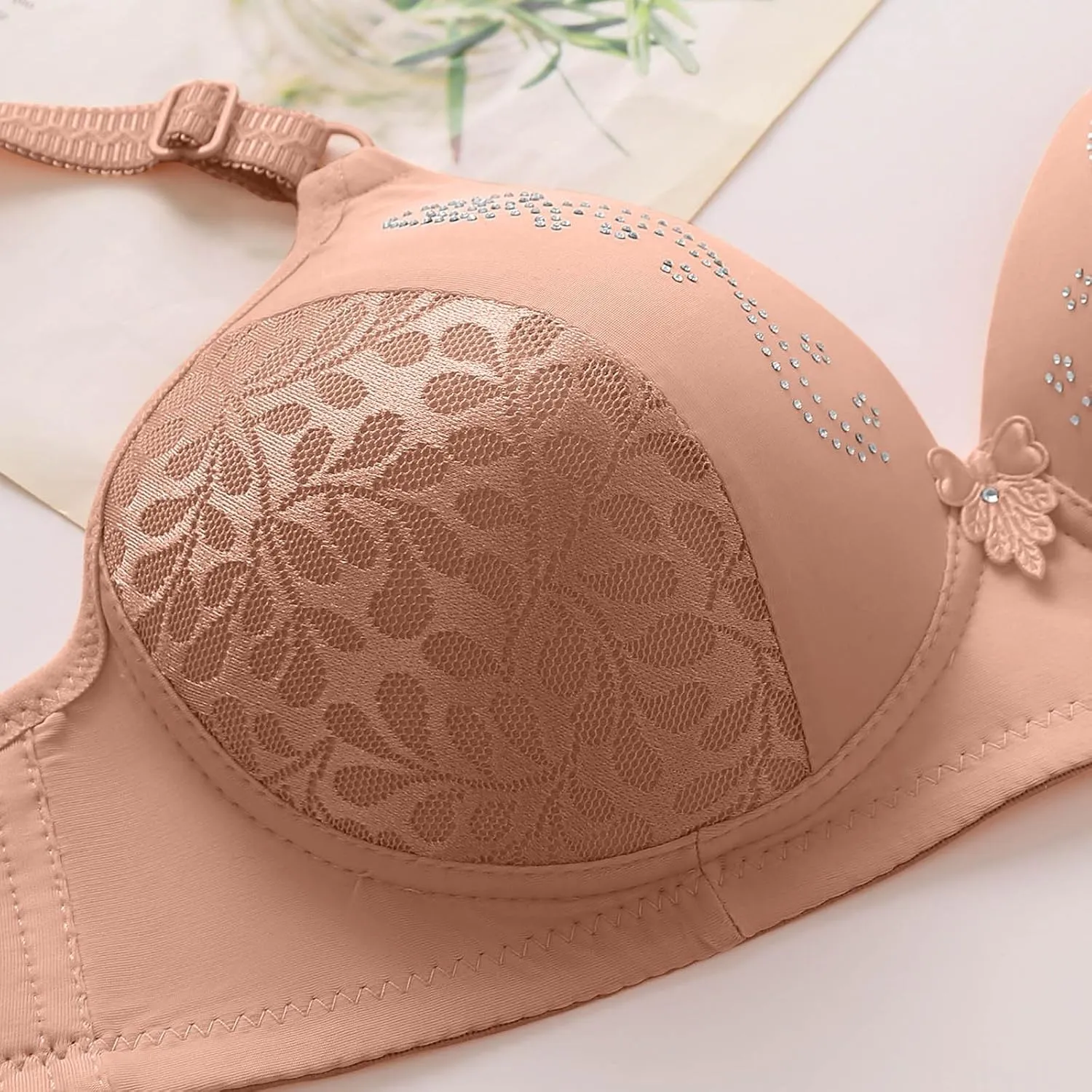 Lingerie for Women 2 Piece Set Women Underwear Brassiere White Lace Bralette Filifit Sculpting Uplift Bra