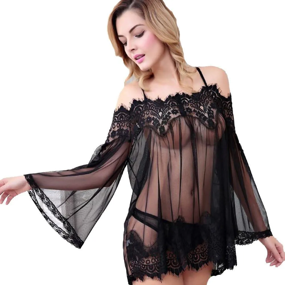 Lingerie for Women Plus Size Soft Pajama Sets Bralette 2 Piece Soft Babydoll Nightgown Outfits