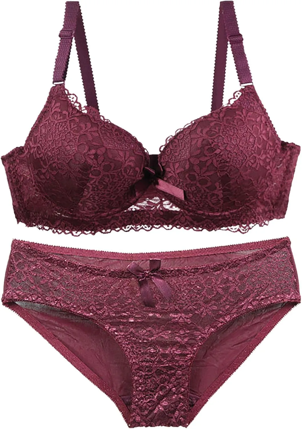 Lingerie Lace Babydoll 2 Piece Sexy Bra and Panty Sets Boudoir Seductive Sex Babydoll Lounge Sheer Bralette Set