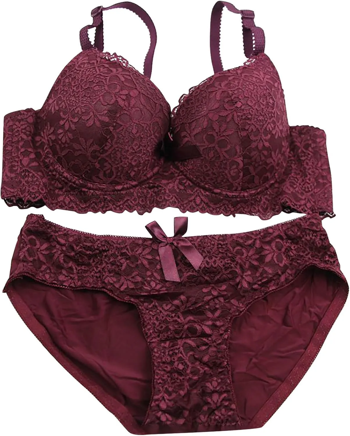 Lingerie Lace Babydoll 2 Piece Sexy Bra and Panty Sets Boudoir Seductive Sex Babydoll Lounge Sheer Bralette Set