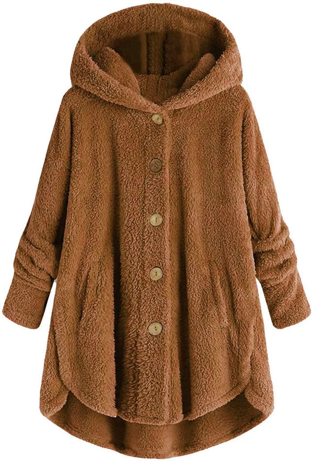 Long Sleeve Full Zip Up Hoodies Button Sleeve Plus Size Women Women'S Coat Womens Fleece Jacket Dress Jackets for