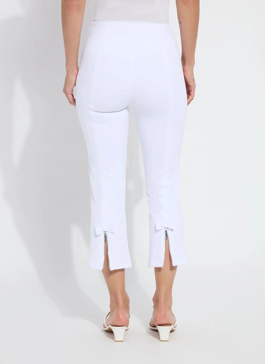 Lyssé Lizzette Bow Detail Crop Flare Denim Pants for Women