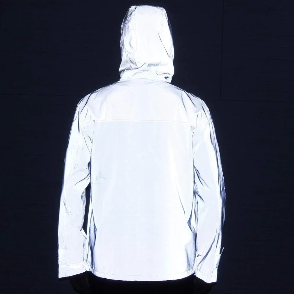 LZLRUN Mens Fully Reflective Jacket Outdoor Windbreaker Running Cycling Coat