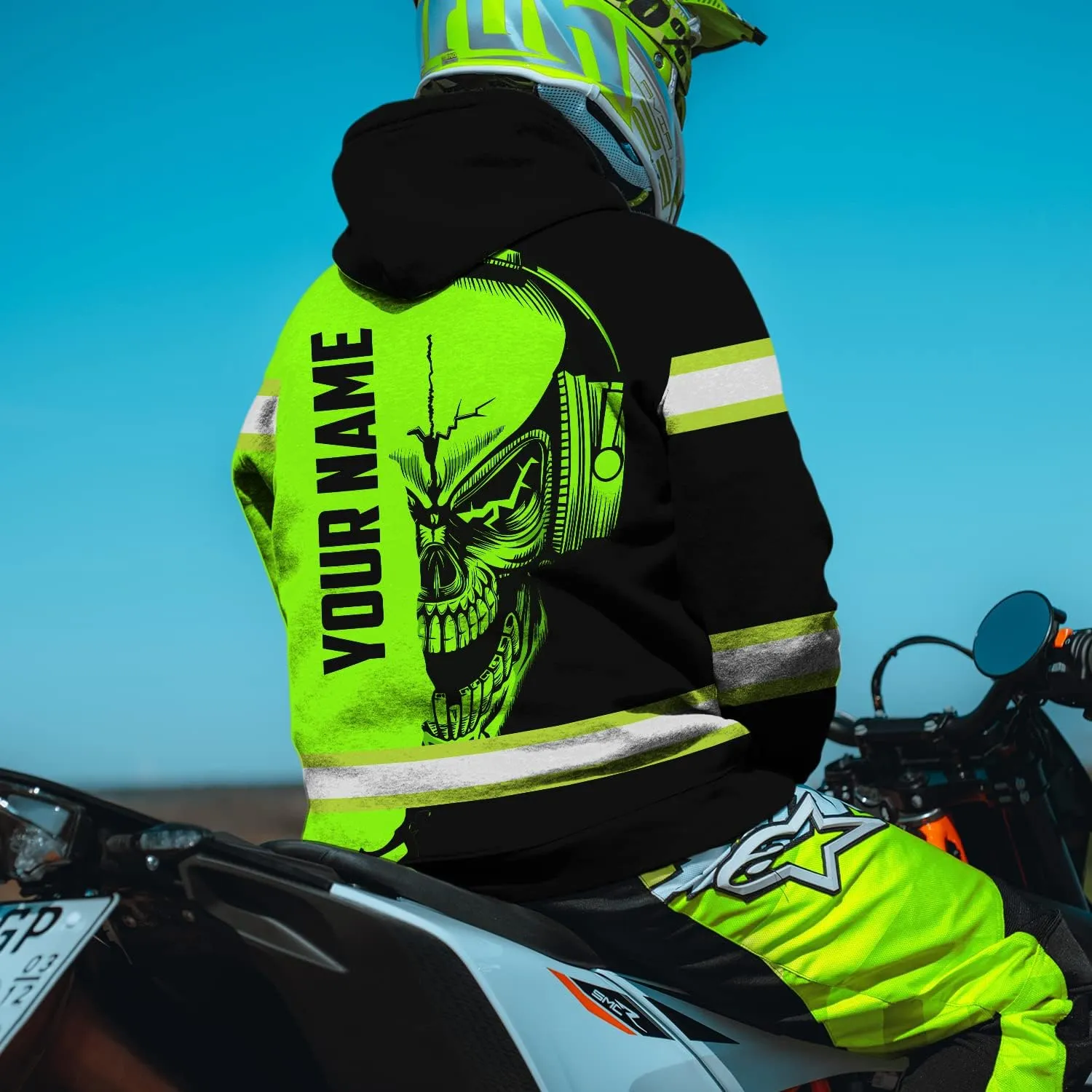 Matedecor High Visibility Hi Vis Hoodie for Men - Jobs Collection Custom Name Class 3 Reflective Safety Workwear