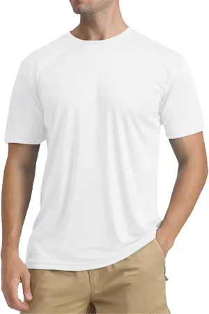 Men's Athletic Running Shirts Short Sleeve Sun T-Shirt UPF 50 Quick Dry Swim Shirts Lightweight Fishing Water Shirt