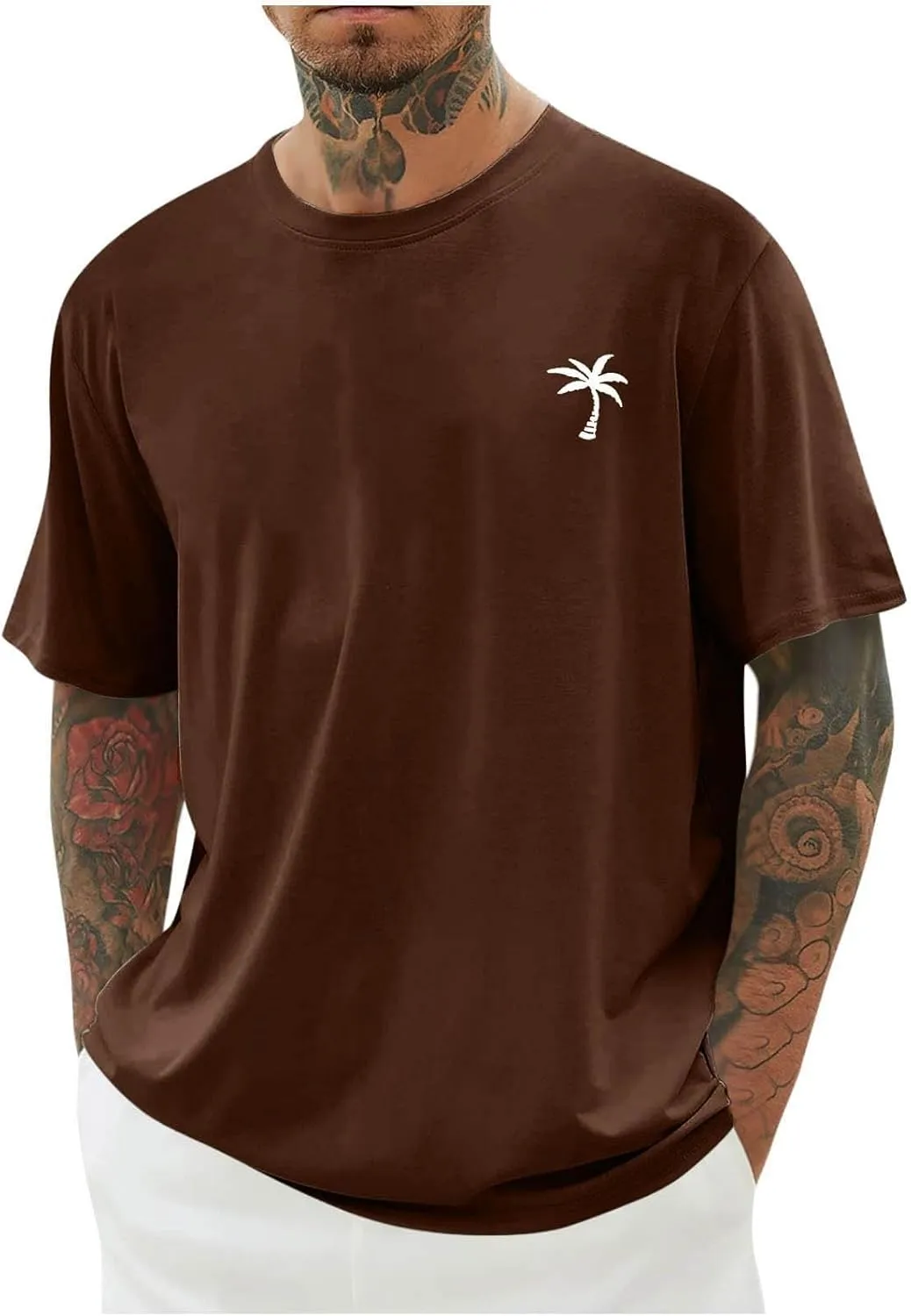 Men's Cotton Sleeve Summer Casual Tops Men's T Shirts Athletic Golf Polo Mens Short Sleeve Shirts Mens Henley
