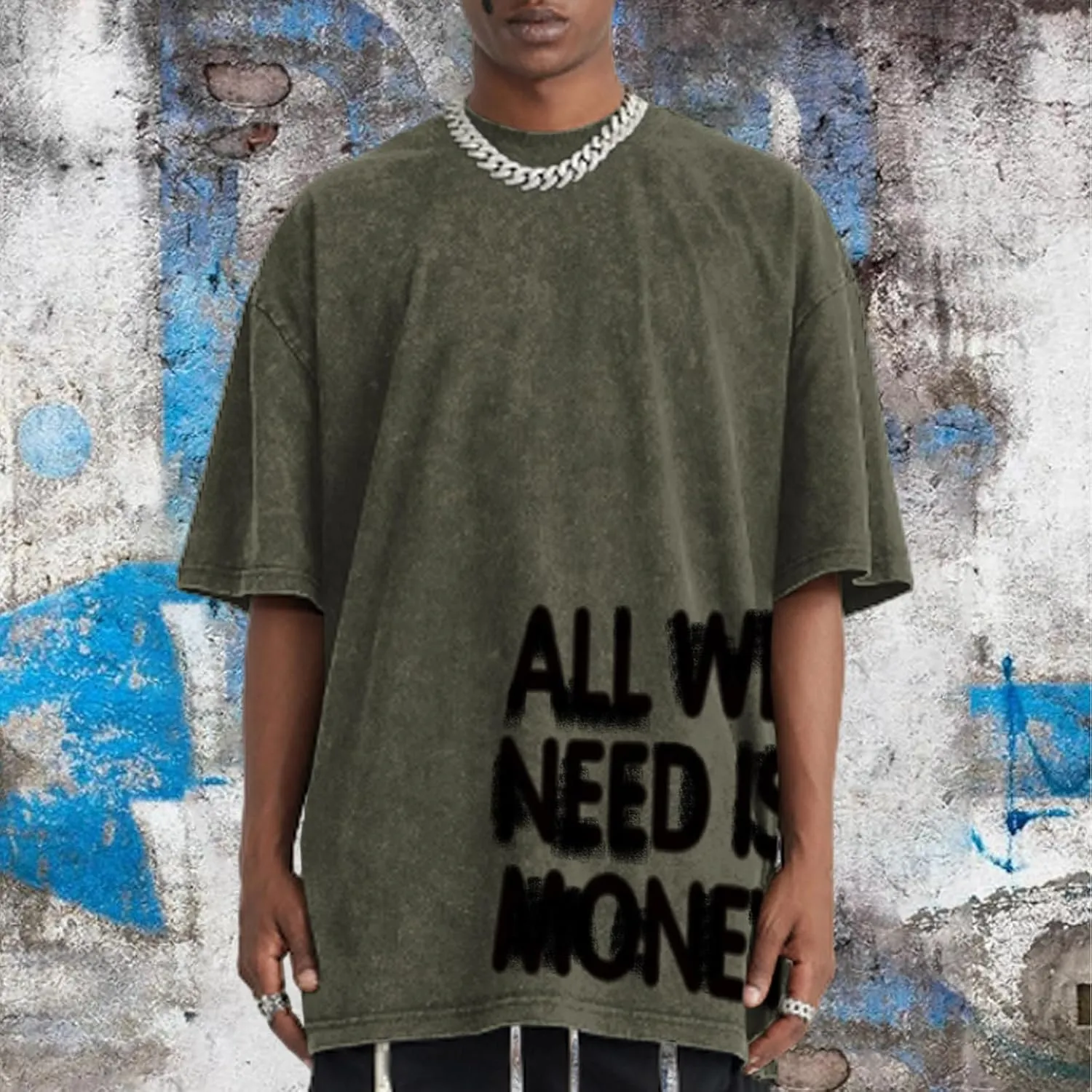 Mens Oversized Graphic Tees Streetwear Baggy Shirts Y2k Vintage Acid Wash Cotton Tshirt Harajuku Grunge Shirt Men