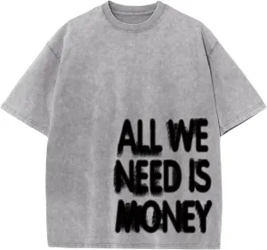 Mens Oversized Graphic Tees Streetwear Baggy Shirts Y2k Vintage Acid Wash Cotton Tshirt Harajuku Grunge Shirt Men