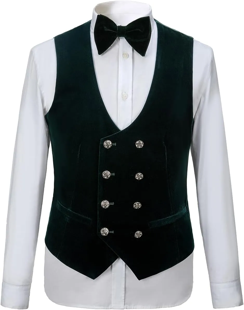 Men's Paisley Jacquard Tuxedo, One Button Shawl Lapel 3 Piece Suit