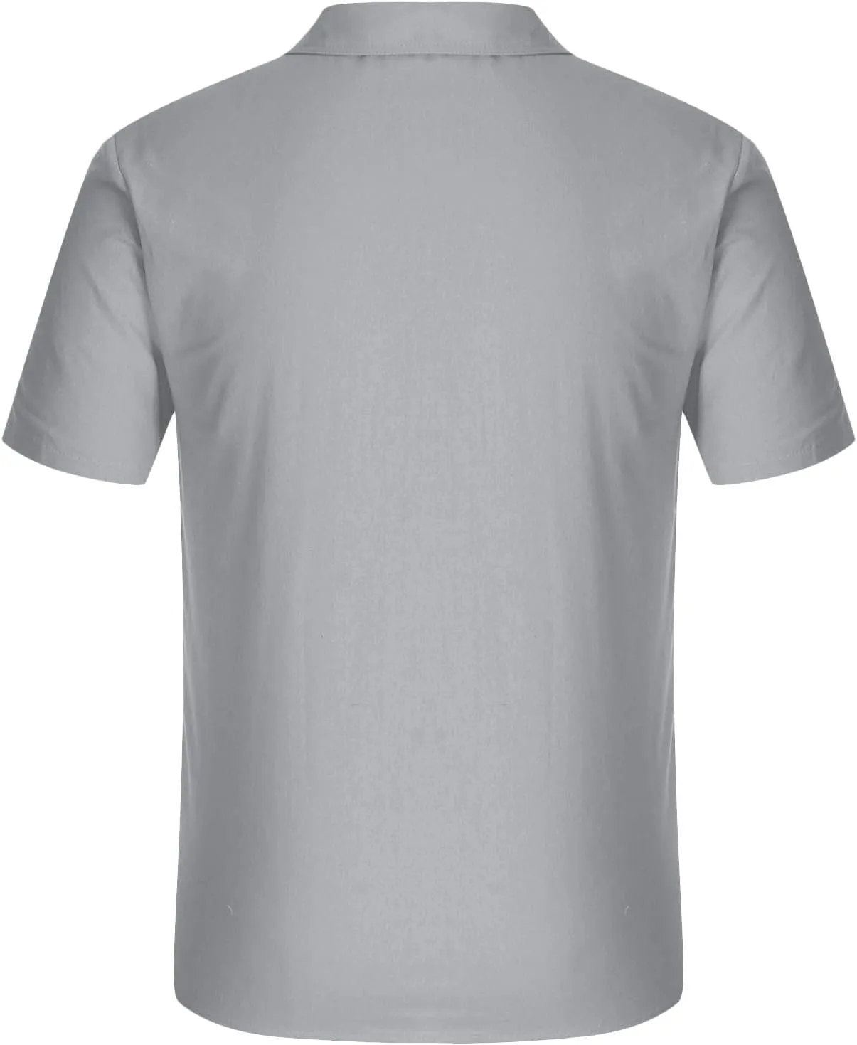 Mens Shirts 2024 Summer Cotton Linen Casual Beach T Shirts Button Down Short Sleeve Men Big and Tall Regular Fit Tops