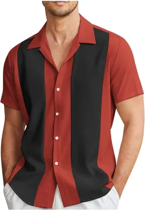 Men's Shirts Designer Spring Summer Casual Cotton Linen Solid Color Short Sleeve Shirts Loose Casual Stylish, M-4XL