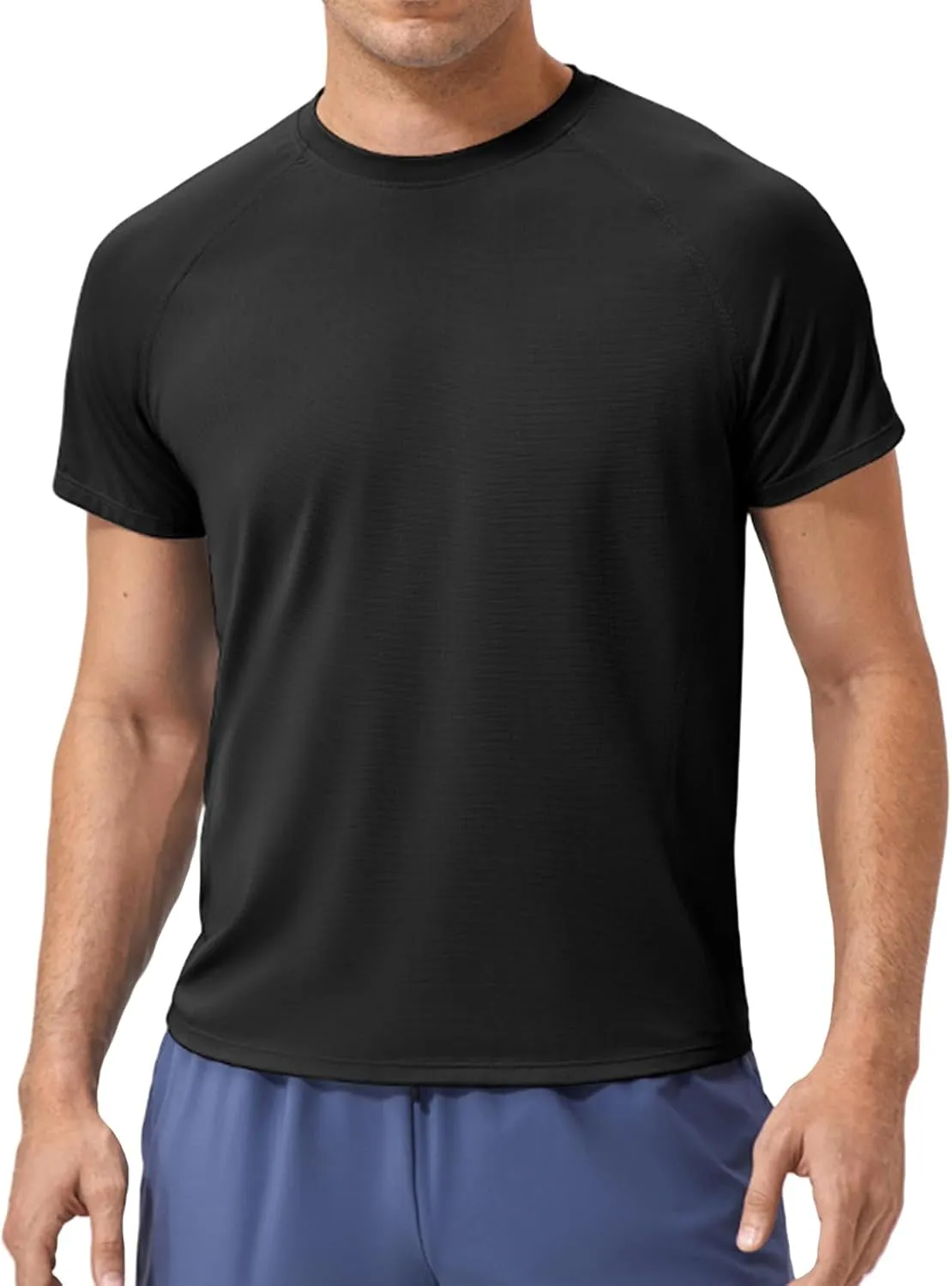 Mens Short Sleeve Athletic Shirts Sun Uv Protection Rash Guard Shirts Lightweight Quick Dry Gym Tee Shirt for Men