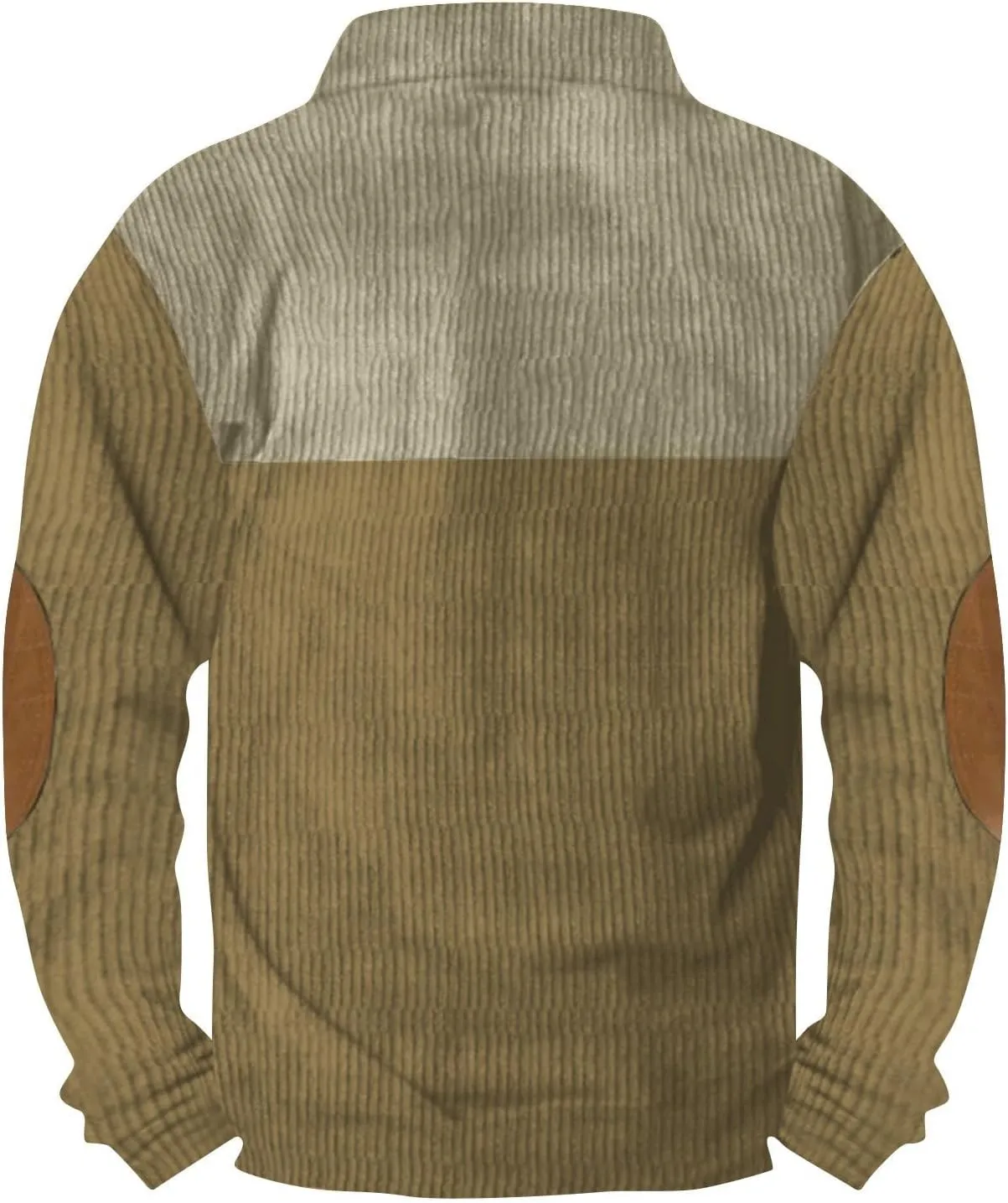 Mens Sweatshirt 1/4 Button Stand Collar Long Sleeve Men's Sweatshirts No Hood Comfort Color Sweatshirts